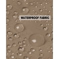thumbnail image 5 of Pack of 2 Outdoor Pillow Covers, Chinese Style Pattern Brown Background Waterproof Square Throw Pillowcase Cushion Decorative Pillow Covers for Couch Patio Tent, 20x20 in, 5 of 6