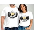 thumbnail image 3 of Stay Strong GYM Sports Exercise Motivational Gift Men Women T-Shirt GYM Weightlifting Exercise Birthday Holiday Gifts Men Women Kids Tshirt, 3 of 10