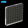 thumbnail image 3 of Unique Bargains 3' x 3' Acrylic Stamp Block Clear Stamping Block with Grid Lines Decorative Mounting Blocks Square, 2 Pack, 3 of 7