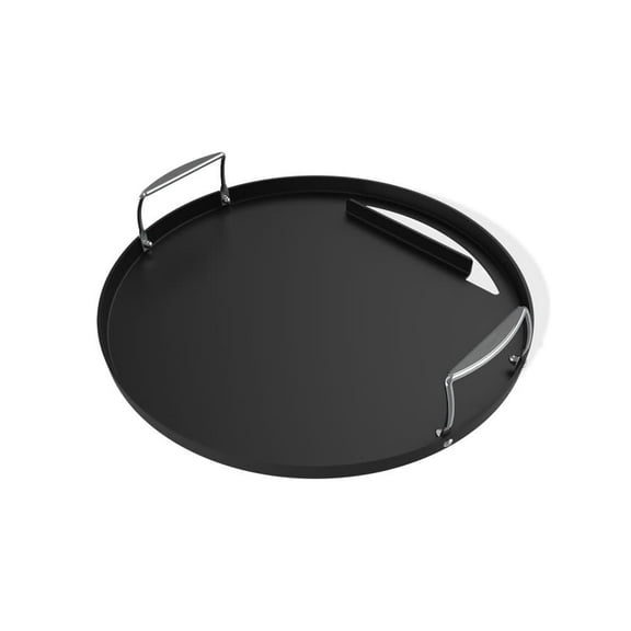 Weber Rust-Resistant 22 Inch Carbon Steel Round Griddle Insert For Charcoal Grills