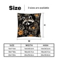 thumbnail image 5 of Raccoon Throw Pillow Covers Set of 2 with Unique Patterns | Chair Pillow Covers in 16x16, 18x18, 20x20 inches | Pillow Inserts Included |for Every Occasion, 5 of 6