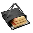 thumbnail image 4 of Yalin Insulated Pizza Delivery Bag, 20" x 20" x 6" Insulated Food Warmer Bags for Catering Food Delivery, Reusable Pizza Carrier for Commercial Restaurant (Black), 4 of 6