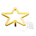 thumbnail image 2 of Neon Light, Star Shape LED Light Neon Sign Unique Neon Lamp USB/Battery Powered Wall Lamp  For Courtyards Warm Colour, 2 of 8