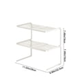 thumbnail image 3 of Leodye 1PCS Adjustable 3 Tier Pot Rack Space Saving Kitchen Organizer Multi Shelved Storage for Cookware Utensils and Home Supplies -11*8.8*14.96in, 3 of 9