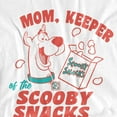 thumbnail image 2 of Scooby-Doo Mother's Day Mom Keeper Scooby Snacks Women's T Shirt, White, Medium, 2 of 5
