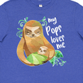 thumbnail image 4 of Inktastic My Pops Loves Me- Cute Sloth and Baby Youth T-Shirt, 4 of 5