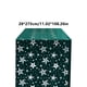 thumbnail image 3 of Camino de mesa navideño | Bandera navideña de 274 cm con diseño de copos de nieve | Terciopelo de poliéster rojo, verde y blanco para decoración de comedores y fiestas, 3 of 6