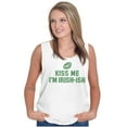 thumbnail image 4 of Funny St Patricks Kiss Me Not Irish Tank Top Tee Shirt Women Brisco Brands L, 4 of 5