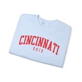 thumbnail image 3 of Cincinnati Ohio Sweatshirt Gifts Crew Neck Shirt Long Sleeve Unisex, 3 of 7