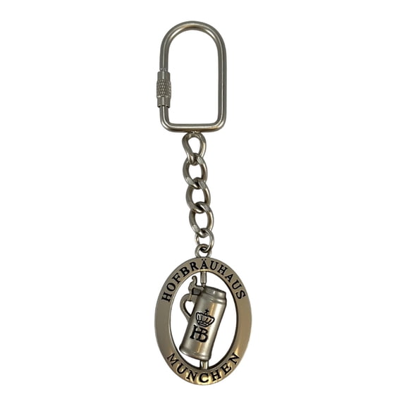 Hofbrauhaus Munchen Beer Hall Metal Keychain Munich Germany Souvenir Oktoberfest