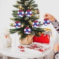 thumbnail image 5 of Nkmbld 6Pcs 4th of July Hanging Balls Ornaments, Patriotic Red White Blue Sequin Hanging Ball Pendant for Veterans Day Party Home Christmas Tree Decor, 5 of 9