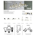 thumbnail image 5 of KOHLER Tone Brushed Modern Brass Indoor Bathroom Vanity Light Fixture-UL Listed, 5 of 7