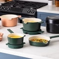 thumbnail image 4 of Alva Neat 5-Piece Nesting Cookware Set, Ceramic Nonstick, Non Toxic, Green, 4 of 12