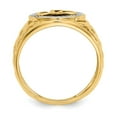 thumbnail image 2 of Solid 14k Yellow Gold Men's and Onyx Diamond Ring Band Size 9 (.02 cttw.), 2 of 6