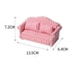 thumbnail image 5 of Juego de muebles en miniatura para casa de muñecas, sofá, sillón, juguete infantil de simulación, escala 1:12 Sofá de dos plazas, 5 of 9