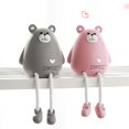 thumbnail image 4 of Coofit 2PCS Resin Ornament Creative Lovely Long Leg Tabletop Ornament Desk Decoration, 4 of 5
