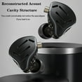 thumbnail image 3 of Auriculares KZ Zax 7BA+1DD Hybrid 16 controladores HiFi Noise, color negro, 3 of 7