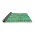 thumbnail image 2 of Ahgly Company Indoor Square Abstract Turquoise Blue Contemporary Area Rugs, 4' Square, 2 of 4