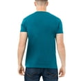 thumbnail image 2 of X RAY JEANS Mens Basic V-Notch Neck Short Sleeve T-Shirt, Teal, M, 2 of 3