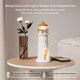 thumbnail image 2 of Rechargeable Lighthouse Night Light with Moon Projection Romantic Ambient Lighting Bluetooth Speaker with White Noise for Dreamy Sleeping, 2 of 11