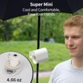 thumbnail image 3 of GMOX Portable Clip-On Fan, 100-Speed Stepless Mini Wearable Fan with LED Display, 1800mAh Rechargeable Desk Fan for Outdoor Travel, 3 of 9