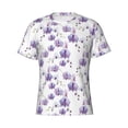 thumbnail image 3 of Naloa Orchids Flowers Men's T-Shirt Sport T-shirt Men's Basic Tee Casual Men's Shirt, Round Neck, Short Sleeves - X-Large, 3 of 5