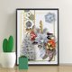 thumbnail image 1 of 30x40 Cm 5d Peinture Diamant Diy Complet, ronde Foret Fleurs Diy Diamond Strass Toile Point De Croix Painting Par Numro Pour Dcoration Murale Adul, 1 of 5