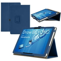 【RUIXH】For Wacom MovinkPad Pro 14 Tablet Case Wacom Android 15 14 Inch Tablet Case Premium PU Leather Lightweight and Portable Built-in Stand and Pen Slot Design With Wrist Strap (Dark Blue)