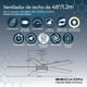 thumbnail image 3 of Ventilador de Techo Beckon Moderno 48' 1.2m Silencioso 6 Velocidades Color Gris, 3 of 7