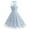 Blue, variant on Ayolanni Pink Women Dresses Plus V-Neck Knee-Length Embroidery Ball Gown Sleeveless Dresses Dresses for Girls M