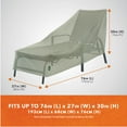 thumbnail image 5 of Modern Leisure Basics Patio Chaise Lounge Cover, 76"L x 27"W x 30"H, Sage Green, 5 of 12