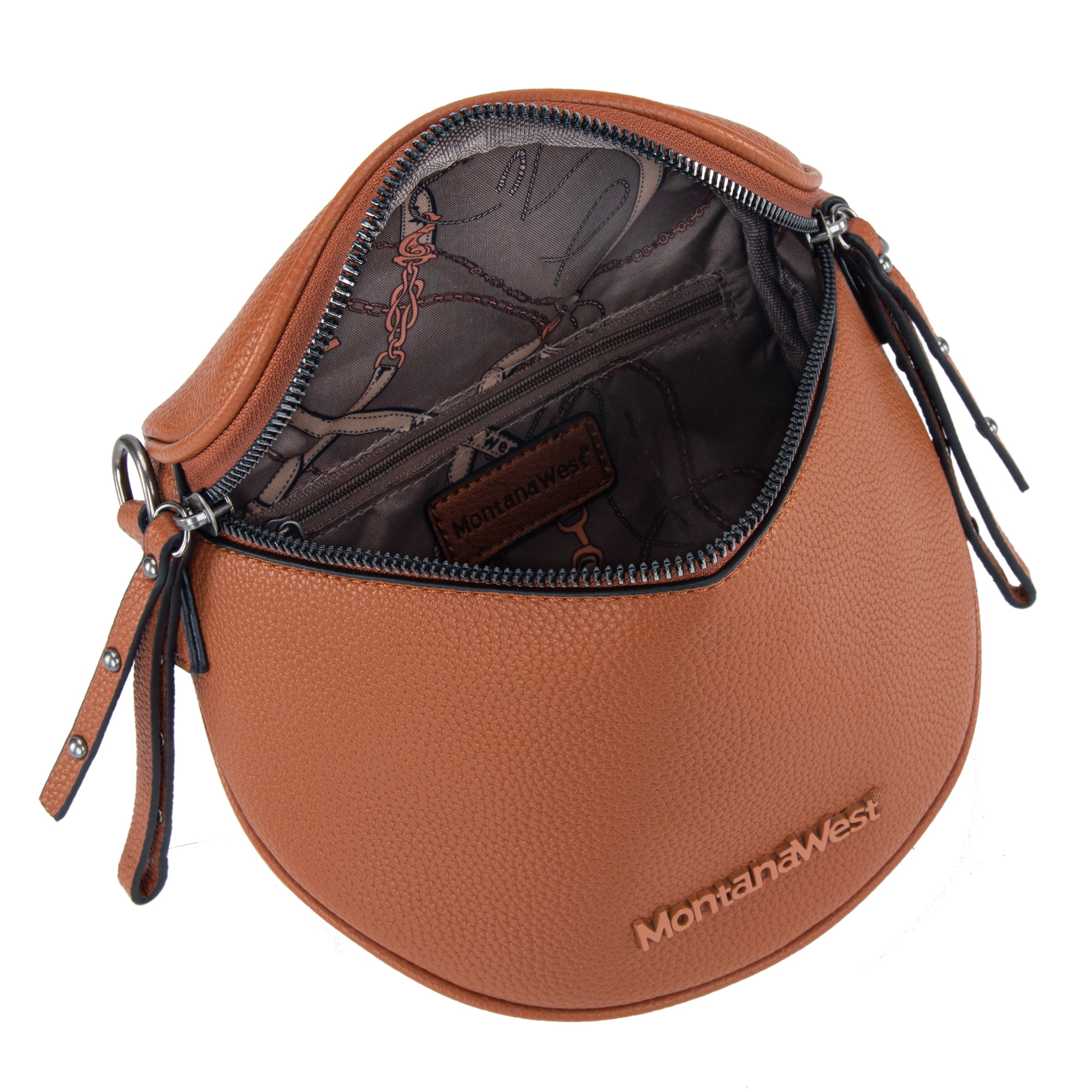 Montana West Crossbody Bags Bum Bag for Women Large Sling Bag with Adjustable Strap and Coin Purse, Brown