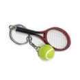 thumbnail image 3 of PENGXIANG 6 Pieces Tennis Racket Portable Keychains Sport Keyring Multi-colors Key Chain Set Accessories Presents Girlfriends Wife Purple, 3 of 5