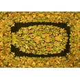 thumbnail image 1 of Ahgly Company Machine Washable Indoor Rectangle Persian Yellow Traditional Area Rugs, 7' x 9', 1 of 4