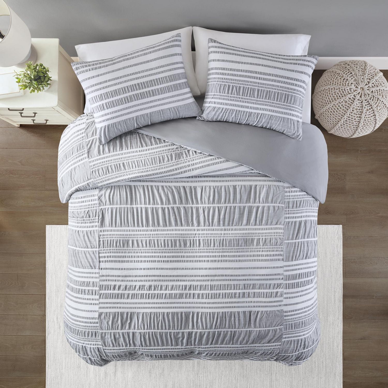Home Trends Lumi 3pc Duvet Cover Set, Double/Queen, King