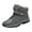 Grey, variant on Akiihool Men's Snow Boots Wide Width Mens Winter Snow Boots Shoes Cold-Weather Warm Lightweight Walking Boots (Black,10.5)