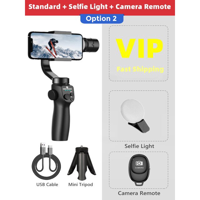FANGTUOSI-cardán de mano plegable para teléfono móvil, estabilizador de grabación de vídeo Vlog para iPhone 14, Xiaomi y Huawei, 3 ejes, F10, nuevo xuanjing unisex