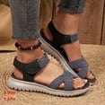 thumbnail image 4 of Dakaela Women's Walking Sport Sandals Lightweight Open Toe Strappy Hiking Camping Summer Shoes with Adjustable Straps and Arch Support Black 6.5, 4 of 6