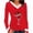 Red#1, variant on fheaev Ugly Christmas Sweaters for Women Wine Glass Printed Plush Fluffy Neckline V-Neck Patchwork Long Sleeved Slim Fitting Bottom T-Shirt Top Winter Holiday Pullovers T-Shirt Blouse Top