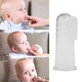 thumbnail image 3 of Baby Silicone Finger Toothbrush with Box Toddler Convenient Durable Portable Transparent Train Toothbrush, 3 of 5