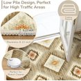 thumbnail image 3 of AIR-Area Rug 5x7 Machine Washable Western Aztec Rug Non Slip Low Pile Print Pattern Indoor Carpet for Living Room Bedroom Dining, Cream Camel, 3 of 4