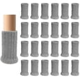 thumbnail image 1 of Paquete de 24 protectores para patas de silla, calcetines tejidos para pies y muebles, zapatos para muebles con parte inferior gruesa, 1 of 4