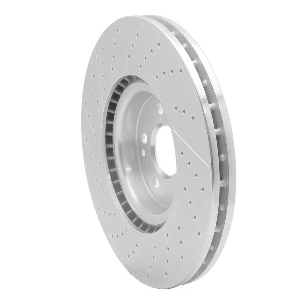 Dynamic Friction Company 631-63151 DFC Brake Rotor - Drilled And Slotted - Silver