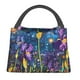 thumbnail image 1 of Easygdp Cosmic Purple Irises Bolsa de Almuerzo Insulada Reutilizable, Bolsa de Mano y Bandolera para Oficina, Trabajo, Viajes, 1 of 6