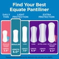 thumbnail image 4 of Equate Light Protection Everyday Panty Liners, Regular Length, 129 Count, 4 of 11
