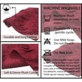 thumbnail image 6 of Home Weavers Modesto Bathroom Rug 100% Cotton Bathroom Rugs Set, Washable Rug, Soft Cotton and Water Absorbent bath Rug, Kitchen Mat, Bath Rug, Bath Floor Mat Non Slip, 21"x54" Runner Red, 6 of 9
