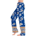 thumbnail image 2 of Jamicy Loose Pants for Women Gift for Mom Women's Comfy Pajama Pants Wide Leg Lounge Palazzo Yoga Pants Stretch Casual Floral Print Fold Waist Pants, 2 of 6