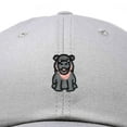 thumbnail image 2 of Dalix Hippo Embroidered Cotton Dad Hat Cute Animal Design Adjustable Baseball Cap for Everyday Wear Womens in Gray, 2 of 5