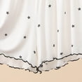 thumbnail image 5 of Hxshgdsn Ruffled Loungewear for Womens Star Printed Pajamas Shorts Elastic Waist Casual Sleepwear Bottoms Comfy Loungewear（White/L）, 5 of 6