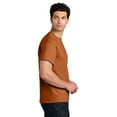 thumbnail image 3 of Crown Craze Heavy Cotton T-Shirt for Men | 100% Cotton Classic Fit Short Sleeve Texas Orange Tee, L, 3 of 5